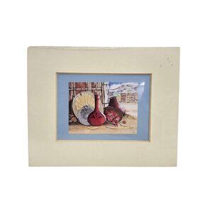 1981 Sandstone Creation . Navajo jars matted prints